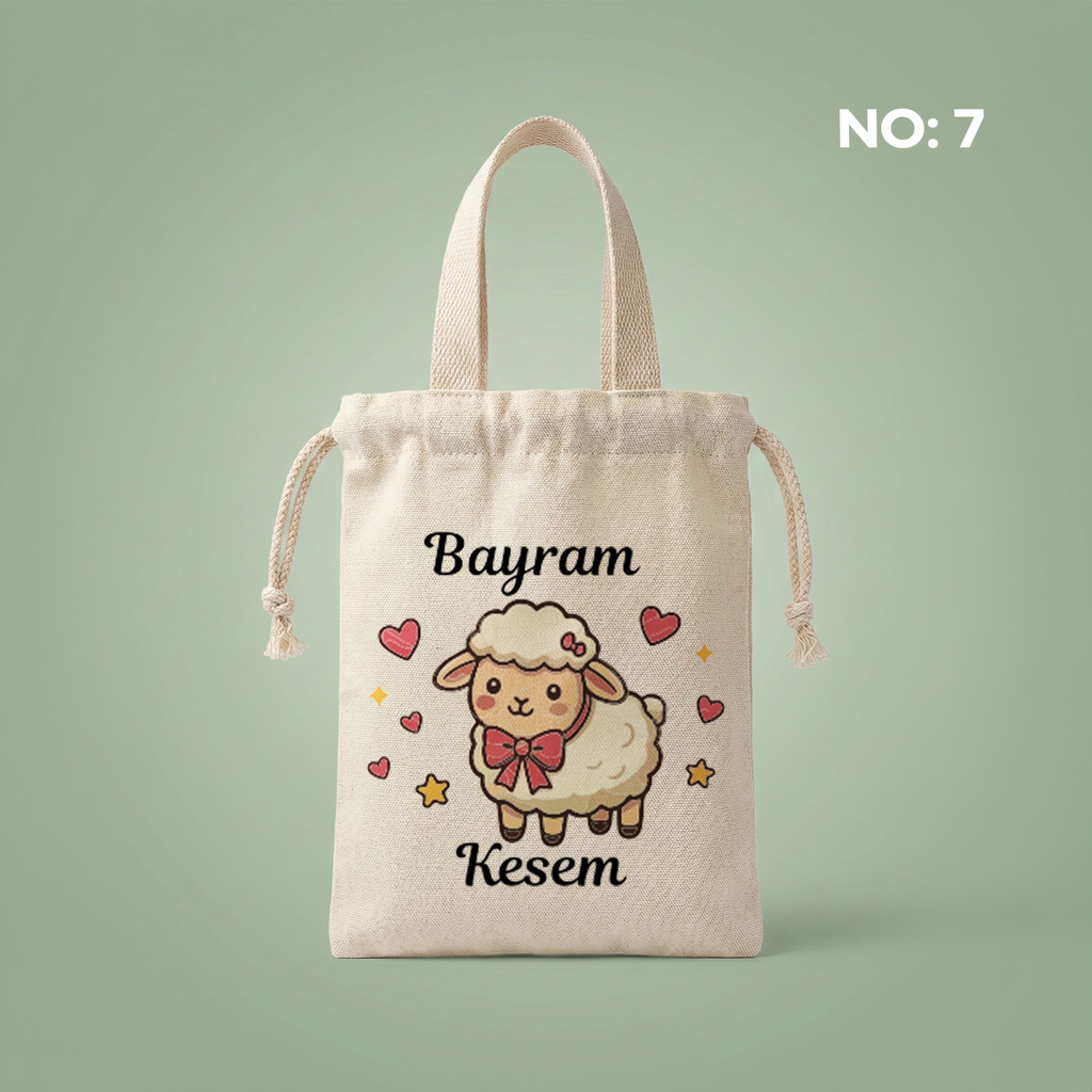 Saplı Kurban Bayramı Harçlık Kesesi (15x20cm) - No:7