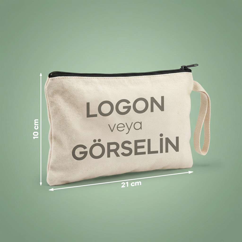 Özelleştirilebilir Kanvas Clutch (21 x 10)