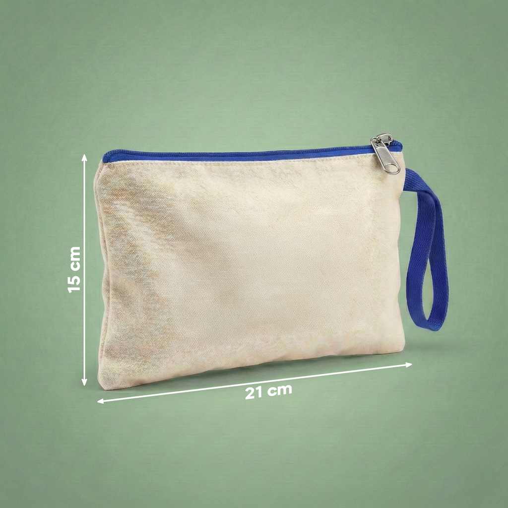 Lacivert - Kanvas Clutch (21 x 15)