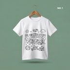 Boyanabilir 23 Nisan Tişört - NO: 1 - 23 Nisan Kutlu Olsun