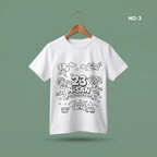 Boyanabilir 23 Nisan Tişört - NO: 3 - Cocuk Bayrami Kutlu Olsun