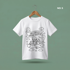 Boyanabilir 23 Nisan Tişört - NO: 5 - 23 Nisan Kutlu Olsun