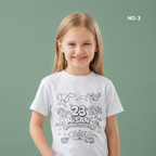 Boyanabilir 23 Nisan Tişört - NO: 3 - Cocuk Bayrami Kutlu Olsun