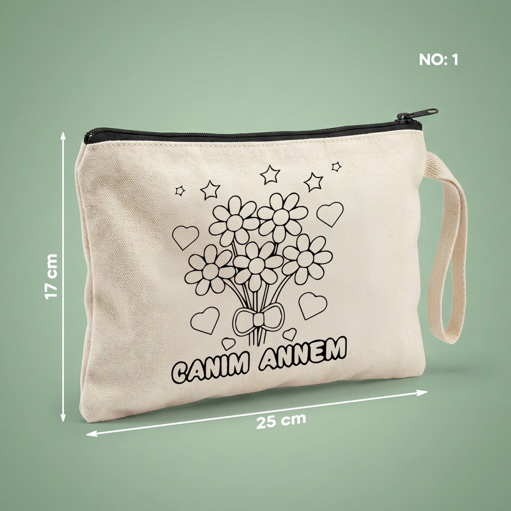 Boyanabilir Anneler Günü Clutch'ı – No:1 "Canım Annem"