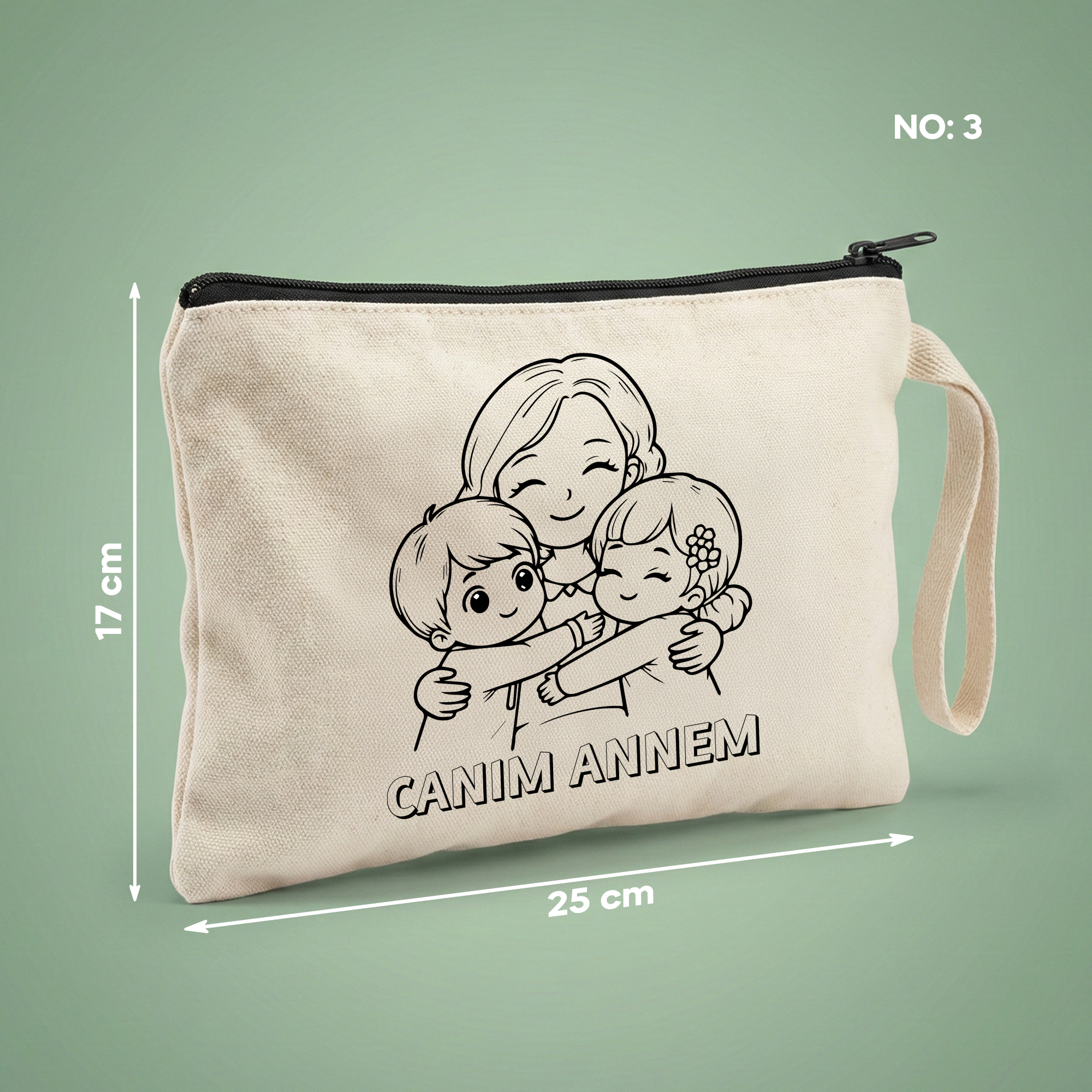 Boyanabilir Anneler Günü Clutch'ı – No:3 "Canım Annem"
