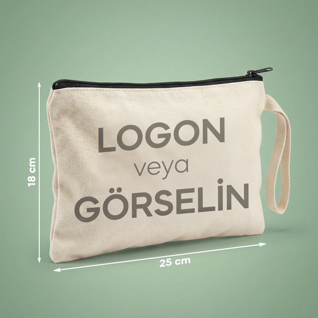 Özelleştirilebilir Kanvas Clutch (25 x 18)