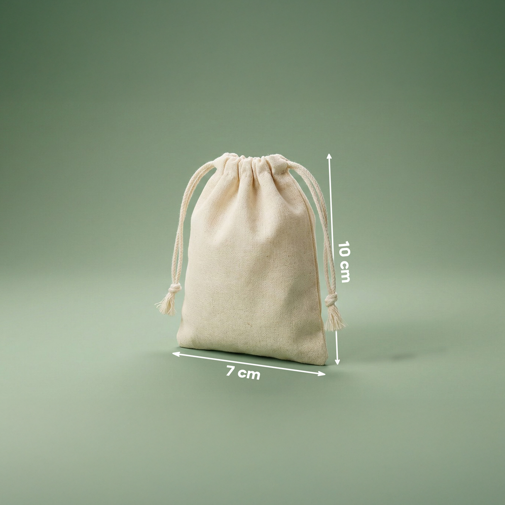 Baskısız Ham Bez Kese - Her Ölçüden 5 Adet (toplam 40 adet)