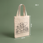 Boyanabilir Anneler Günü Çantası - NO: 1 — "Anneler Günün Kutlu Olsun" Tasarımı