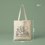 Boyanabilir Anneler Günü Çantası - NO: 1 — "Anneler Günün Kutlu Olsun" Tasarımı