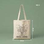 Boyanabilir Anneler Günü Çantası - NO: 2 — "Canım Annem" Çiçek Demeti Tasarımı