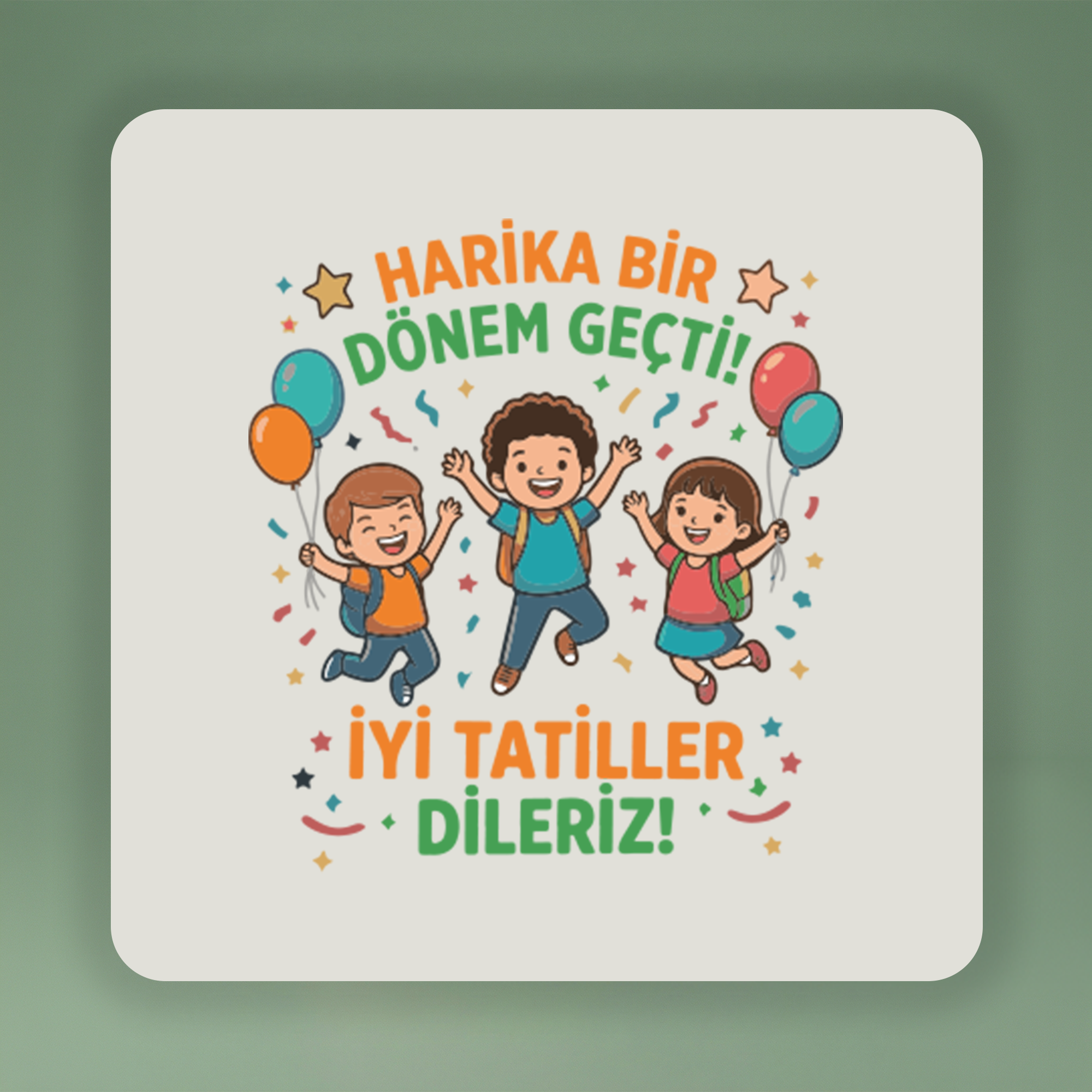 Karne Hediyesi Omuz Çantası - İyi Tatiller Dileriz - No:1