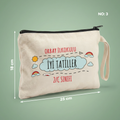 Karne Hediyesi Clutch Çanta - Okul İsimli İyi Tatiller - No:3