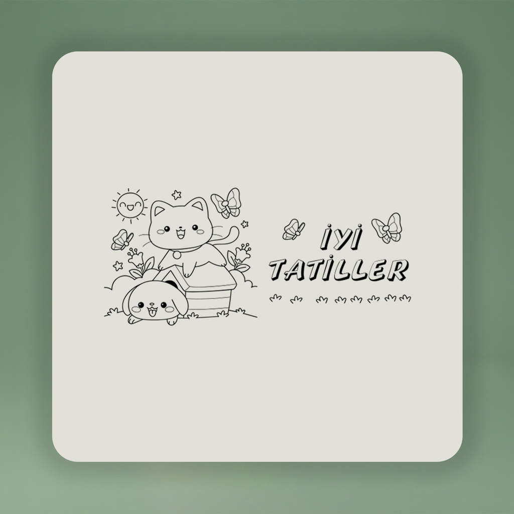 Boyanabilir İyi Tatiller Clutch - Bahçe Kedisi - No:6