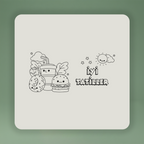 Boyanabilir İyi Tatiller Clutch - Kawaii Yiyecekler - No:7