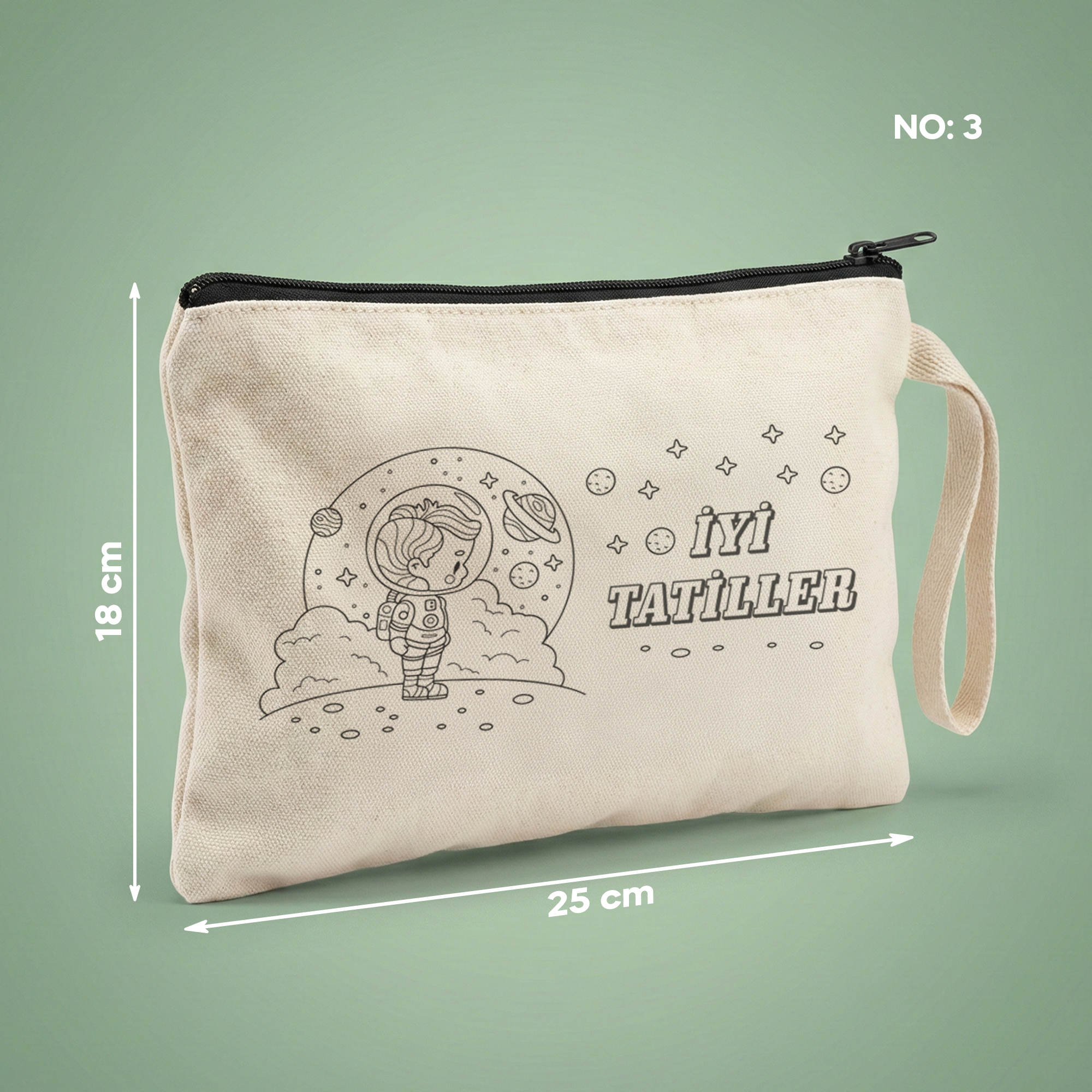 Boyanabilir İyi Tatiller Clutch - Astronot - No:3