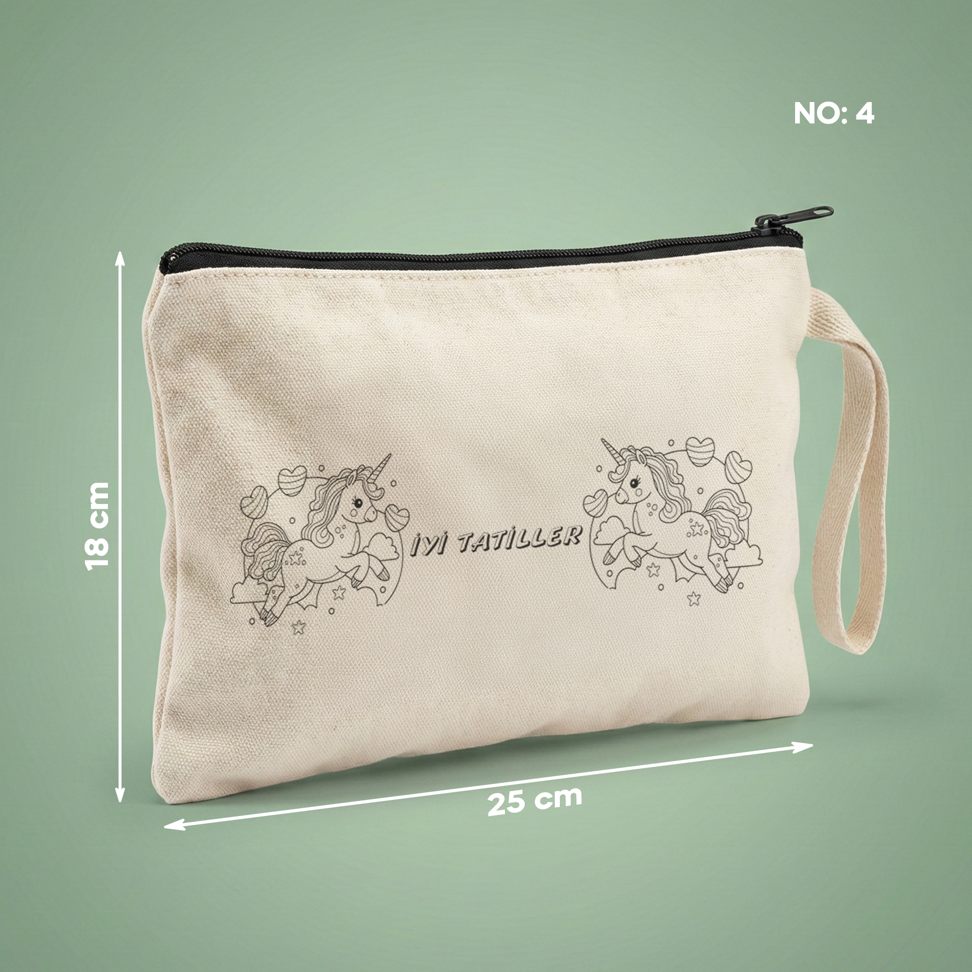Boyanabilir İyi Tatiller Clutch - Unicorn - No:4