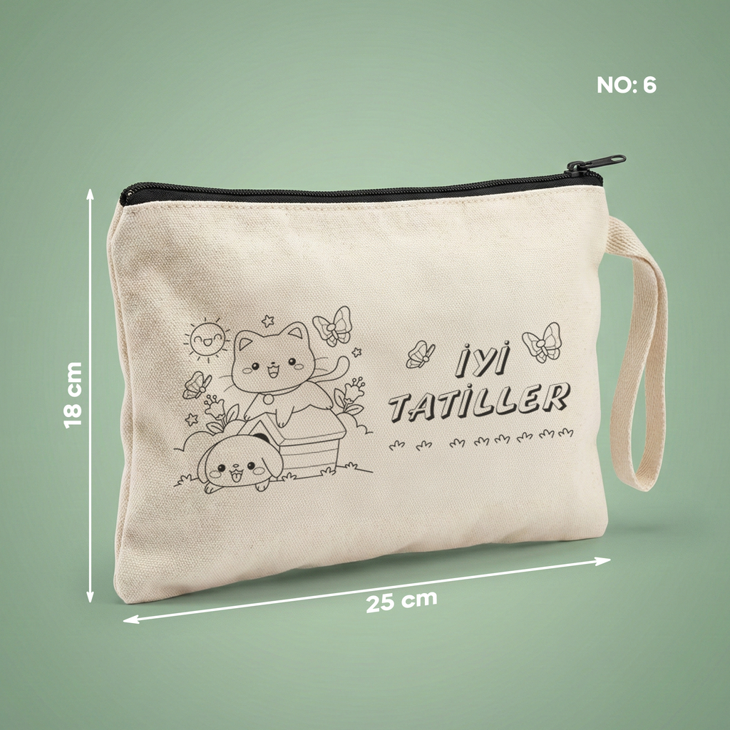 Boyanabilir İyi Tatiller Clutch - Bahçe Kedisi - No:6