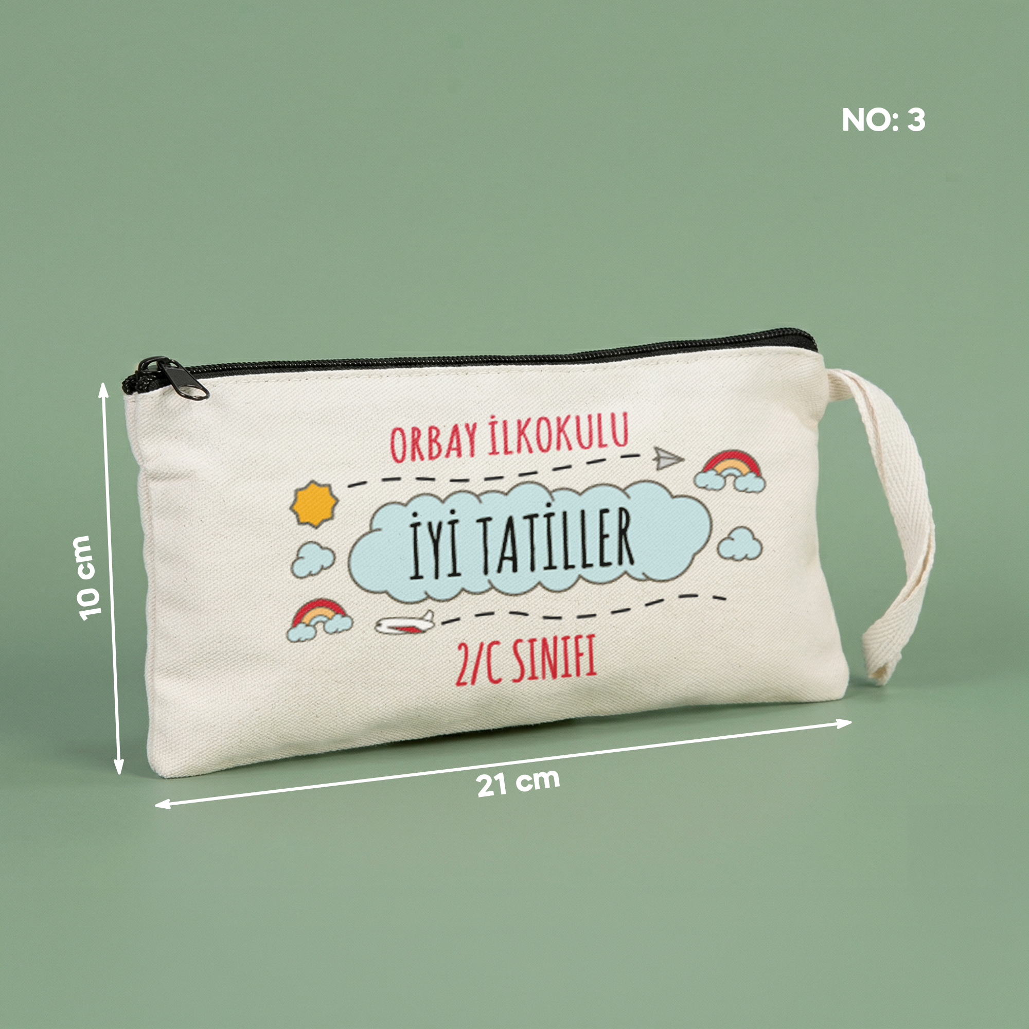 Karne Hediyesi Kalemlik - Okul İsimli İyi Tatiller - No:3