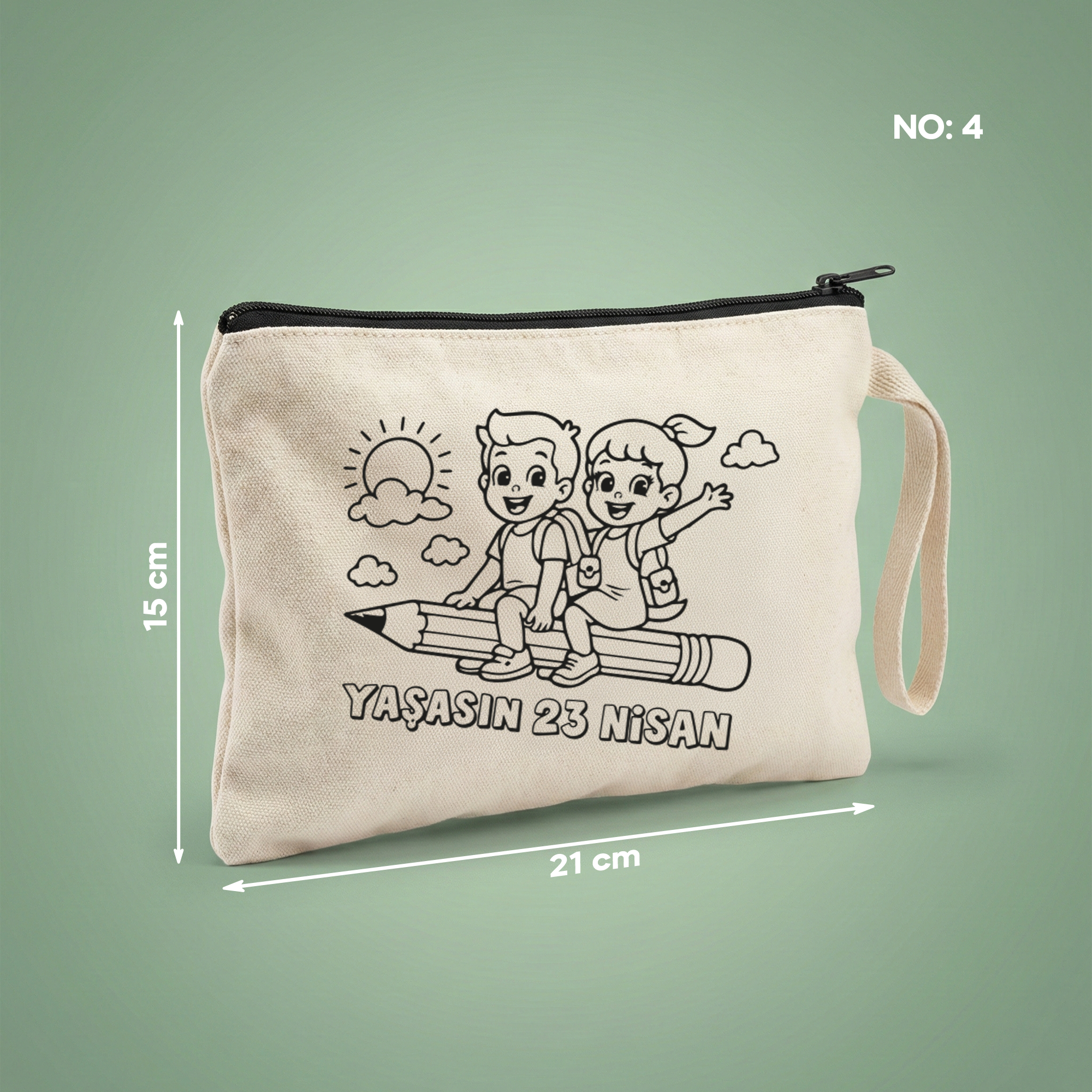 Boyanabilir 23 Nisan Clutch - No:4 — Yaşasın 23 Nisan (Kurşun Kalem)