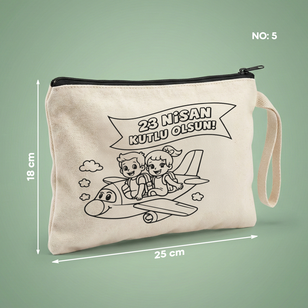 Boyanabilir 23 Nisan Clutch - No:5 — 23 Nisan Kutlu Olsun (Uçaklı)