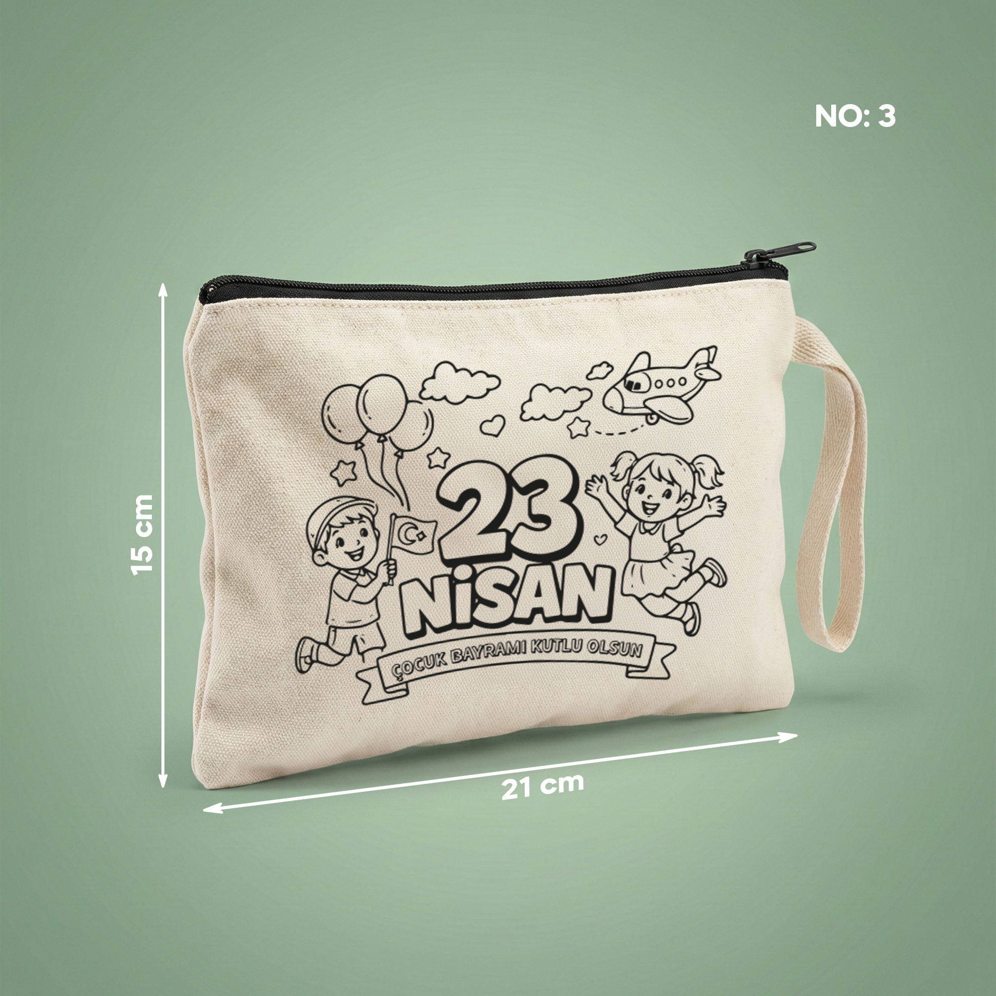 Boyanabilir 23 Nisan Clutch - No:3 — 23 Nisan Çocuk Bayramı Kutlu Olsun