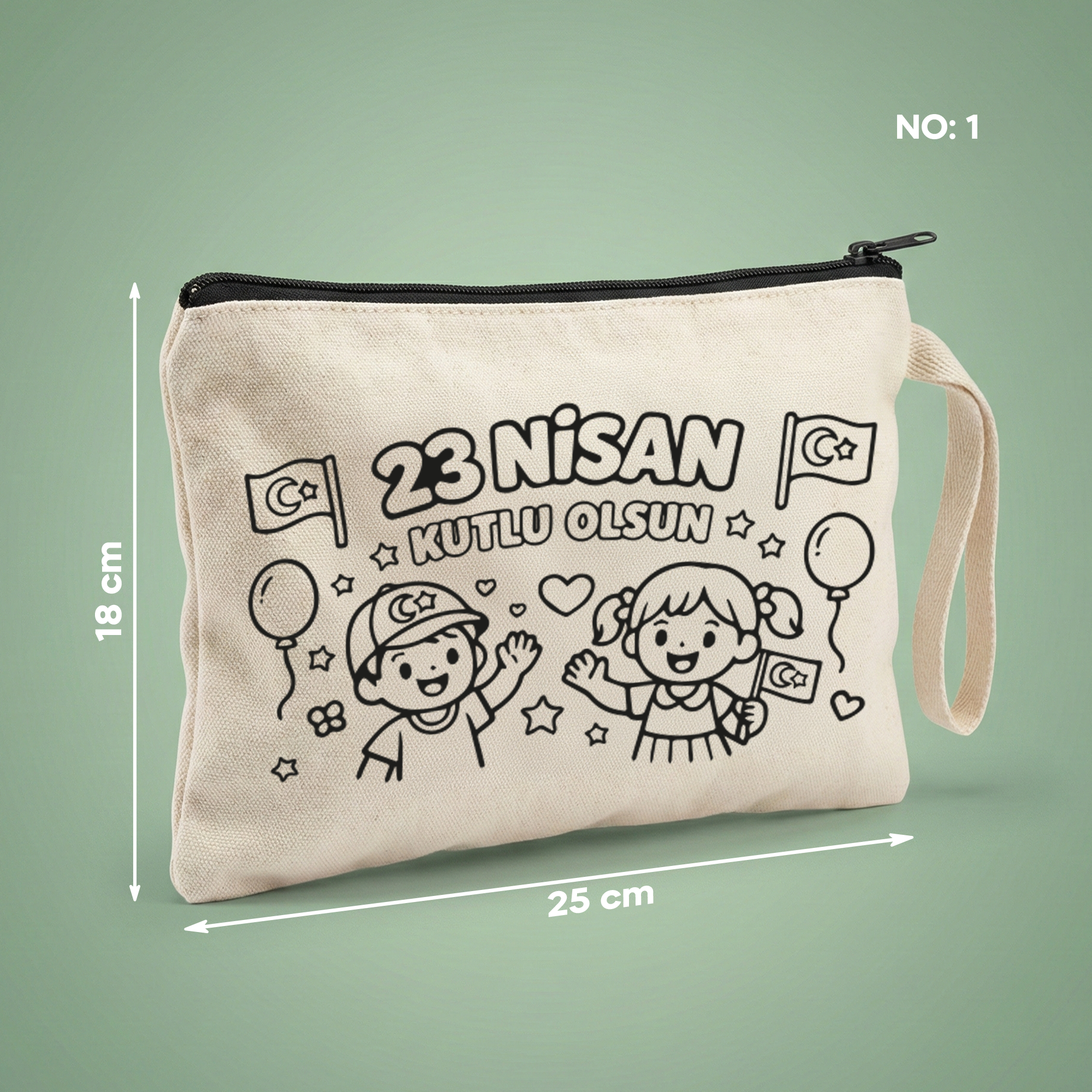 Boyanabilir 23 Nisan Clutch - NO: 1 — 23 Nisan Kutlu Olsun