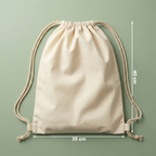 Büzgülü Ham Bez Çanta - 35x40 cm