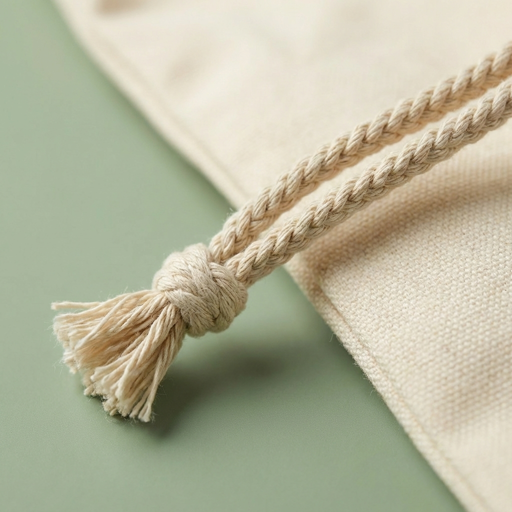 Büzgülü Ham Bez Çanta (Özelleştirilebilir) - 35x40 cm