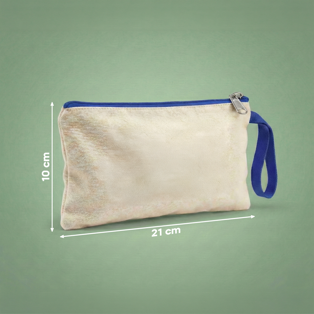 Lacivert - Kanvas Clutch (21 x 10)