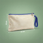 Lacivert - Kanvas Clutch (21 x 10)