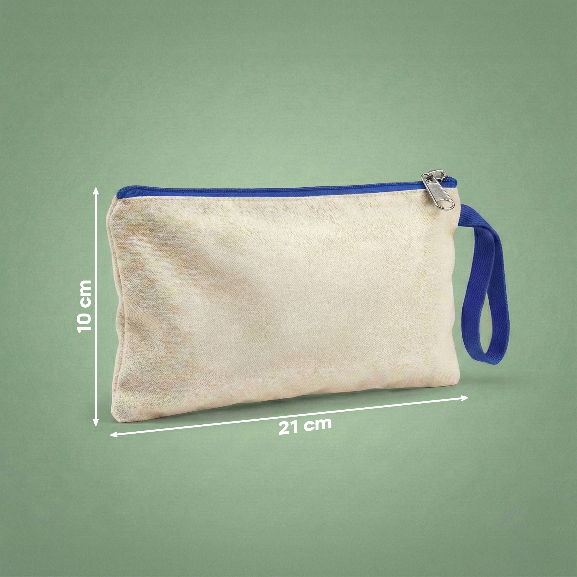 Lacivert - Kanvas Clutch (21 x 10)