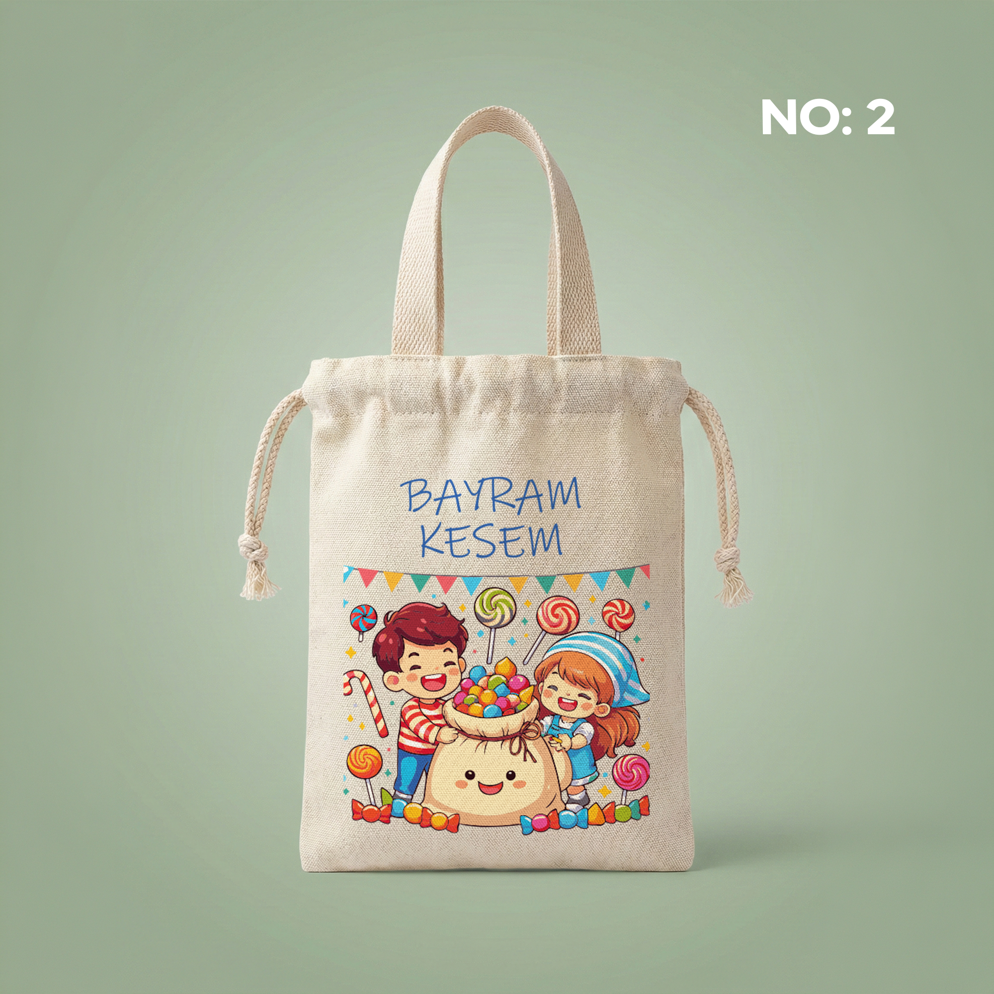 Saplı Bayram Harçlık Kesesi (15x20cm) - No:2