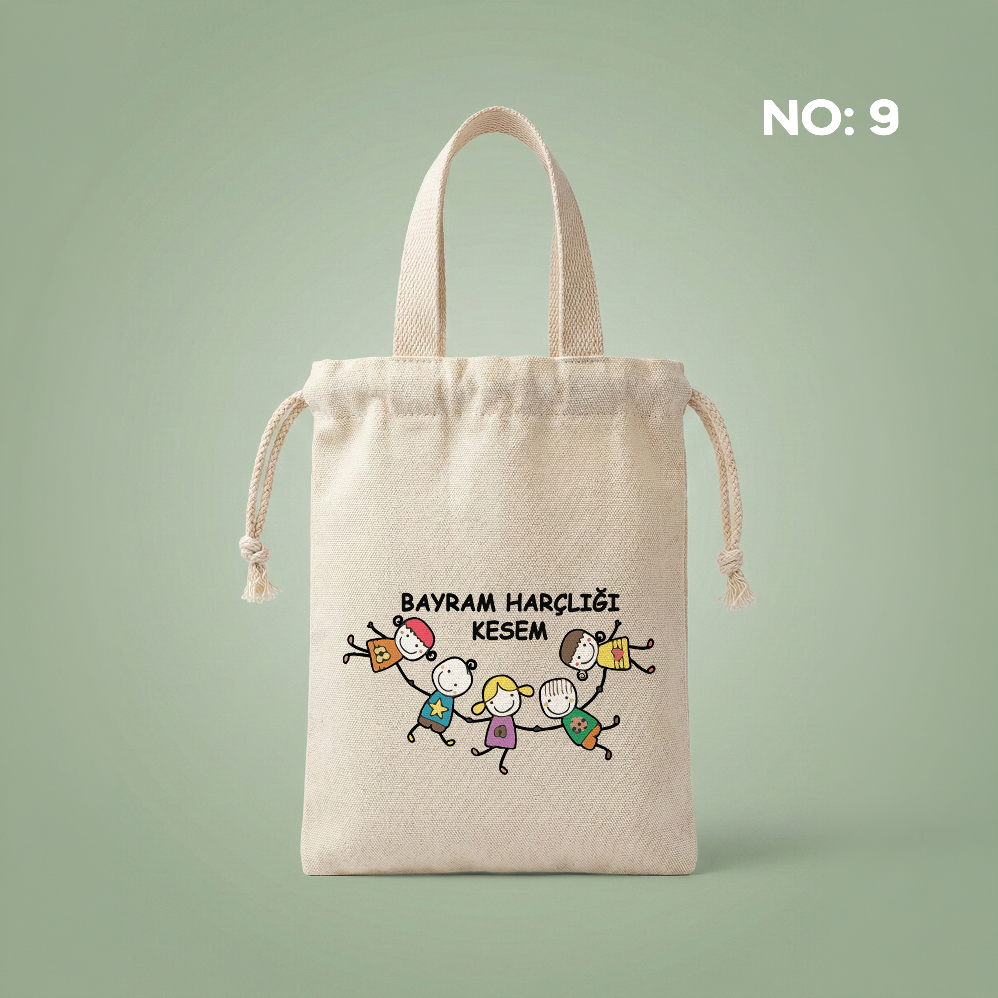 Saplı Bayram Harçlık Kesesi (15x20cm) - No:9